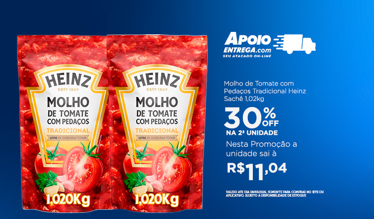 Molho Heinz - 02 até 8/03